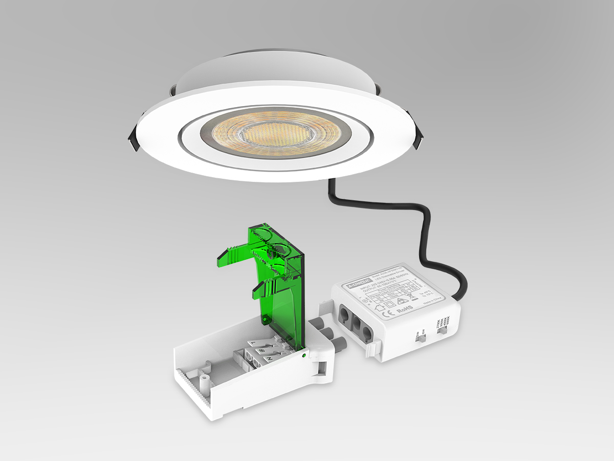 AU60 Slim-fit Tiltable LED Downlight