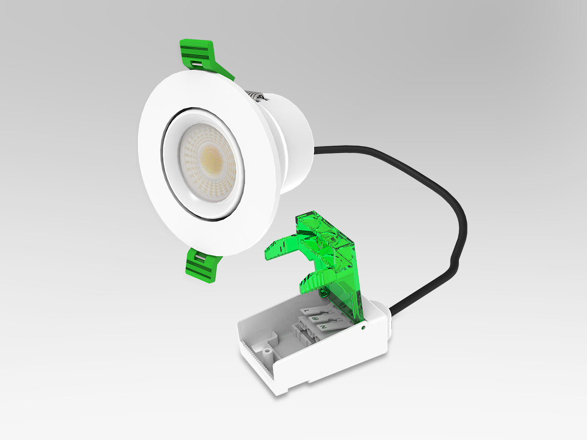 AU37 F/G Fire Rated LED Downlight 2 Power + 4 CCT, Fixed & Tiltable OneFitAll